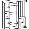 Схема Прихожей Мебелайн-5