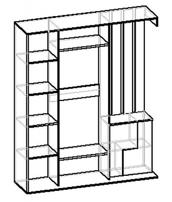 Схема Прихожей Мебелайн-5