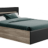 Кровать с реечным настилом Наоми КР-11 160х200, дуб каньон/графит в интернет-портале Алеана-Мебель