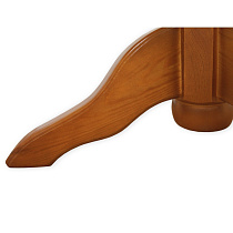 Стол из массива Джонатан 1 ВМК-Шале расцветка груша изогнутая опора ножки