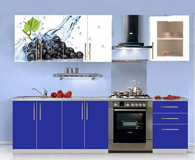 Кухня с фотопечатью Алиса-15 в интернет-портале Алеана-Мебель