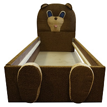 Кровать детская Медвежонок ВМК-Шале вид со стороны изножья
