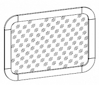 Изд.421 Зеркало навесное ДхШхГ 93,4х67,4х3 см