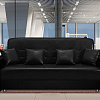 Офисный диван Престиж черный Фотодиван в интерьере