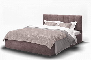 Кровать Элен 1400 с подъемным механизмом серо-фиолетовый в интернет-портале Алеана-Мебель