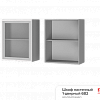 Шкаф 6В2 настенный 1-дверный со стеклом Прованс 2 в интернет-портале Алеана-Мебель