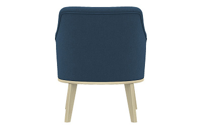 Кресло мягкое Курт, синий (Арника) вид сзади