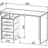 Стол письменный Слим-2 Мастер схема