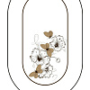 Журнальный стол СЖ-21Р Бител рисунок столешницы цветы и бабочки