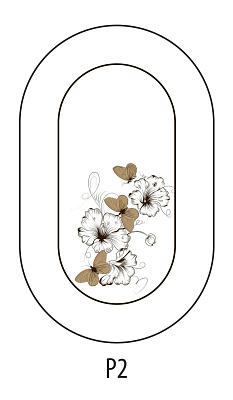 Журнальный стол СЖ-21Р Бител рисунок столешницы цветы и бабочки