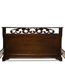 Кровать из массива Версаль ВМК-Шале цвет махагон изголовье