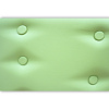 Кровать Ария с кожей ВМК-Шале цвет сосна зеленая обивка вблизи
