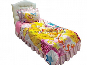 Кровать мягкая Лора ВМК-Шале с матрасом
