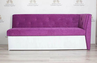 Кухонный диван Верона прямой Седьмая карета фиолетовый
