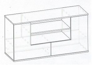 Схема для Тумбы Мебелайн 1