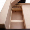 Угловой диван Амстердам рогожка бежевая Фотодиван ящик для белья