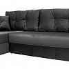 Угловой диван Амстердам велюр черный в интернет-портале Алеана-Мебель