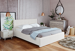 Кровать Изабелла с латами, без матраса 160х200 Найс Вайт в интернет-портале Алеана-Мебель
