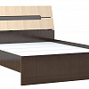 Кровать с настилом ЛДСП Гавана 160х200, дуб молочный в интернет-портале Алеана-Мебель