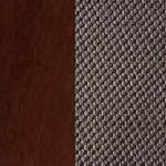 Берёзовая фанера, покрыта эмалью Орех антик / Ткань Велюр Verona Brown