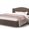 Кровать Стелла 1400 велюр ROCK 05/коричневый в интернет-портале Алеана-Мебель
