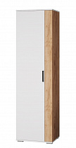 Шкаф для белья Оскар 18, белый/дуб крафт в интернет-портале Алеана-Мебель