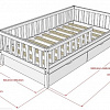Детская кроватка БК-10 ВЭФ схема чертеж с размерами
