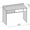 Стол письменный МДК 4.14 модуль 94 Корвет схема