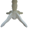 Стол из массива Грэксон-1 дуга ВМК-Шале в цвете слоновая кость массивная устойчивая ножка