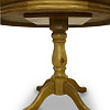 Обеденный стол Найджел ВМК-Шале в цвете орех крепление ножки к столешнице