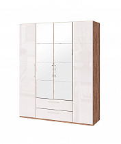 Шкаф для одежды с ящик 4-х дв. с зеркалом Монреаль 02 в интернет-портале Алеана-Мебель