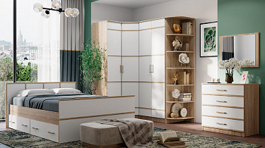 Спальня Сакура (комплект 2), дуб сонома в интернет-портале Алеана-Мебель