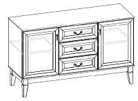 Изд.451 Комод ШхГхВ 126,2х44,5х76,1 см