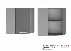 Шкаф настенный угловой Титан 6УВ1 в интернет-портале Алеана-Мебель