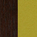Берёзовая фанера Венге текстура / Ткань Велюр V28 желтый