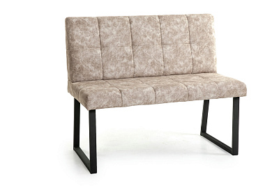 Кухонный диван Реал 110 см цвет обивки велюр латте общий вид