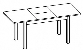 Стол раздвижной №273 Корвет схема