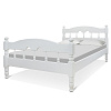 Кровать Гринго ВМК-Шале цвет изделия белый общий вид в заправленном состоянии