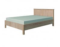 Кровать с ортопедическим основанием (металл) Sherlock 44 120х200, дуб сонома