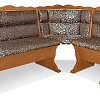 Кухонный угловой диван из массива Шерлок с обивкой ВМК-Шале