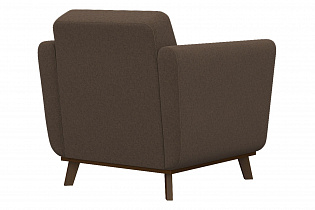 Кресло мягкое Лео, коричневый (Арника) вид сзади