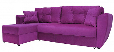Угловой диван Амстердам велюр фиолетовый в интернет-портале Алеана-Мебель