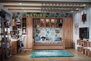 Молодежная комната Nature (комплект 2) в интернет-портале Алеана-Мебель