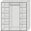 Наполнение: Бельевое 4 полки и платяное+полка под головные уборы и штанга для одежды (до 1800мм) 