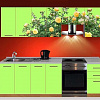 Кухня с фотопечатью Валентина-9 в интернет-портале Алеана-Мебель