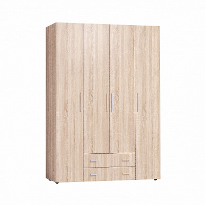 Шкаф для одежды и белья Монако 555 Стандарт (Дуб Сонома) в интернет-портале Алеана-Мебель