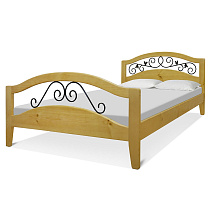Кровать Кузнечная Слобода ВМК-Шале цвет ольха общий вид