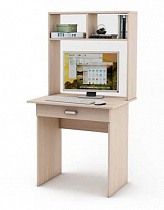 Компьютерный стол Лайт - 1Я с надстройкой в интернет-портале Алеана-Мебель