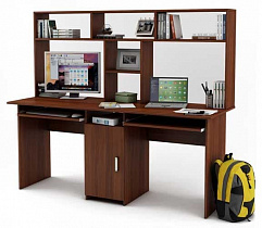 Компьютерный стол Лайт-10К с надстройкой в интернет-портале Алеана-Мебель
