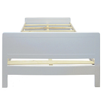 Кровать Мантра ВМК-Шале цвет белый вид со стороны изножья